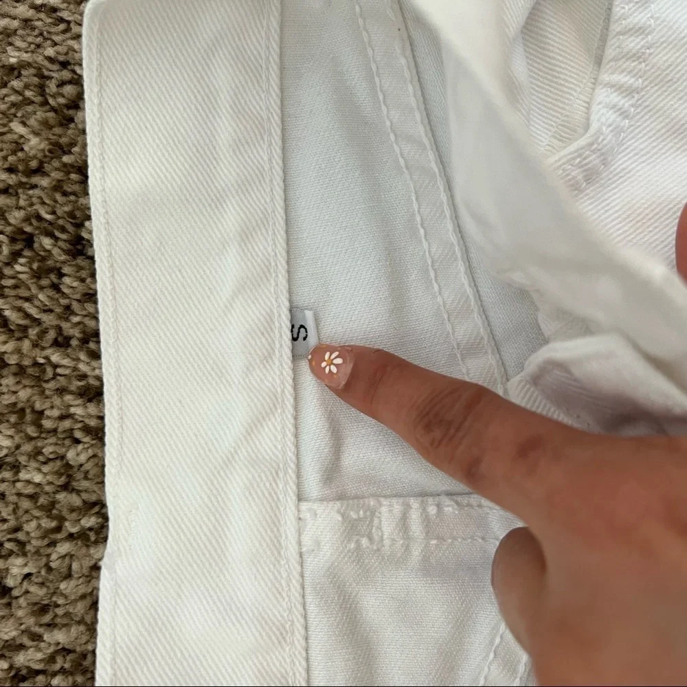 Urban Outfitters- J.Galt High Rise White Jean Shorts Small